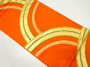 アンティーク　変わり青海波模様織り出し袋帯（材料）